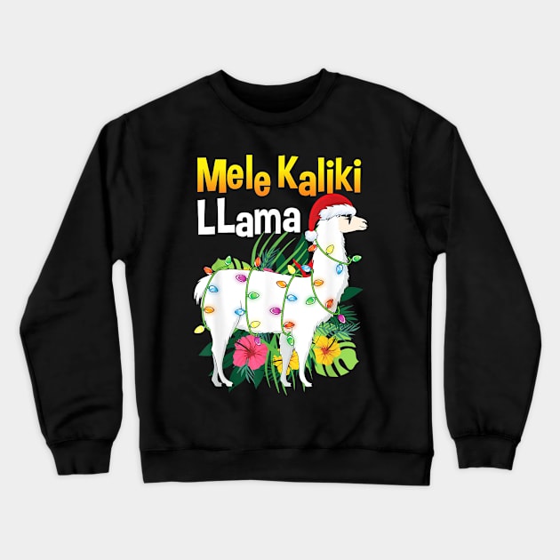 Mele Kaliki LLama Crewneck Sweatshirt by MCAL Tees